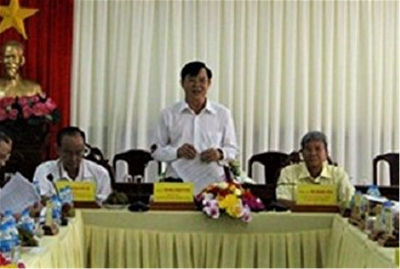 Ông Trương Cảnh Tuyên - PCT. UBND tỉnh Hậu Giang phát biểu tại buổi làm việc
